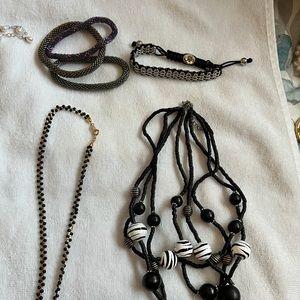Various pieces of jewelry.